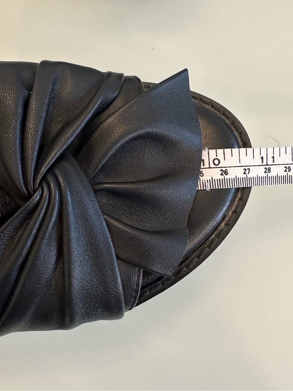 INUOVO | Black Leather Platform Slide Sandals | Size 41 / Size 11 - Picture 16 of 16